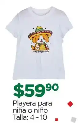 Chedraui Playera para niña o niño oferta