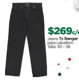Chedraui Tx Ranger Jeans para caballero oferta