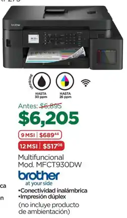 Chedraui brother multifuncional mod. mfct930dw oferta