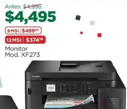 Chedraui brother monitor mod. xf273 oferta