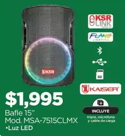 Chedraui KSR Bafle 15" oferta