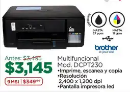 Chedraui brother multifuncional mod. dcpt230 oferta