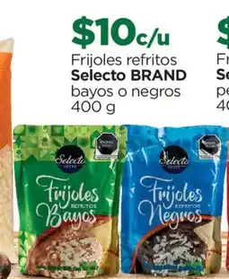 Chedraui Selecto brand frijoles refritos bayos o negros oferta
