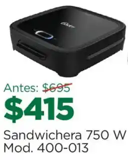 Chedraui Oster Sandwichera 750 W oferta