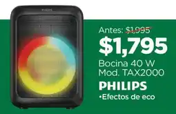 Chedraui Philips bocina 40 w mod. tax2000 oferta