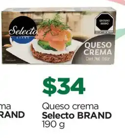Chedraui Selecto BRAND Queso crema oferta