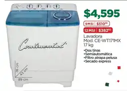 Chedraui Continental Lavadora oferta