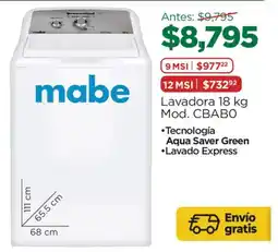 Chedraui mabe lavadora 18 kg oferta