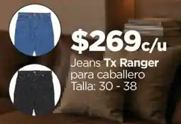 Chedraui Tx Ranger Jeans para caballero oferta