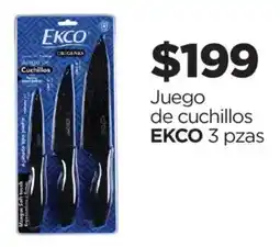 Chedraui Ekco juego de cuchillos oferta