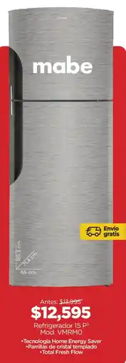 Chedraui mabe refrigerador 15 p3 oferta