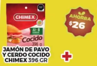 Merco Chimex jamón de pavo y cerdo cocido oferta