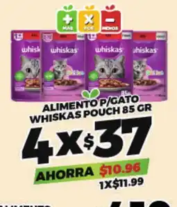 Merco whiskas alimento p/gato oferta