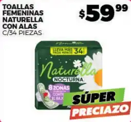 Merco Naturella Toallas Femeninas Con Alas oferta
