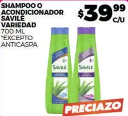 Merco savile shampoo o acondicionador variedad oferta