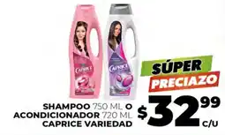 Merco Caprice shampoo o acondicionador oferta