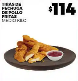 Merco tiras de pechuga de pollo fritas oferta