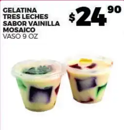 Merco Gelatina Tres Leches Sabor Vainilla Mosaico oferta