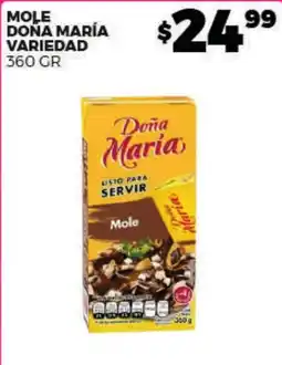 Merco Dona Maria Mole Variedad oferta