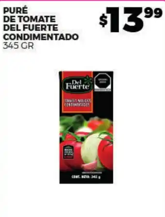 Del Fuerte puré de tomate condimentado
