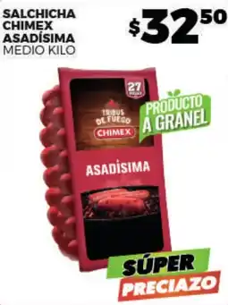 Merco chimex salchicha asadísima oferta