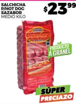 Merco Sazabor salchicha p/hot dog oferta