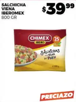 Merco Chimex salchichas viena de pavo oferta