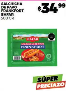 Merco Bafar salchicha de pavo frankfort oferta