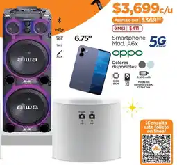 Chedraui Oppo smartphone mod. a6x oferta