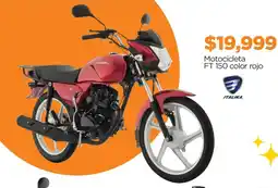 Chedraui Italika Motocicleta FT 150 color rojo oferta