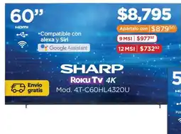 Chedraui Sharp Roku Tv 4k oferta