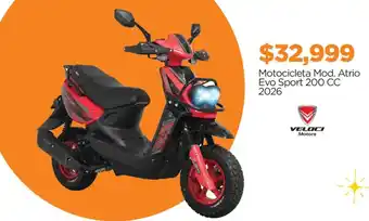 Veloci Motors Motocicleta Mod. Atrio Evo Sport 200 CC 2026