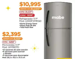 Chedraui Mabe refrigerador 11 p3 oferta