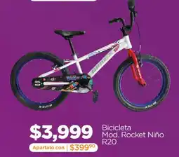 Chedraui Bimex Bicicleta Mod. Rocket Niño R20 oferta