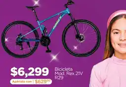 Chedraui Bimex Bicicleta Mod. Rex 21V R29 oferta