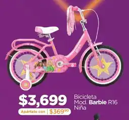 Chedraui Barbie Bicicleta Mod. Barbie R16 Niña oferta