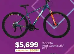 Chedraui Forza Bicicleta Mod. Cosmic 21V R29 oferta