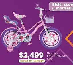 Chedraui Dolly Bicicleta Mod. Dolly R12 Niña oferta