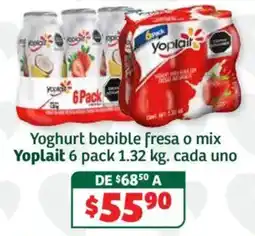 Soriana Híper Yoplait yoghurt bebible fresa o mix oferta