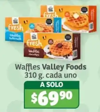 Soriana Híper Waffles Valley Foods oferta