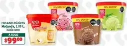 Soriana Híper Helados básicos Holanda oferta
