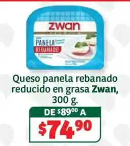 Soriana Híper Zwan queso panela rebanado reducido en grasa oferta