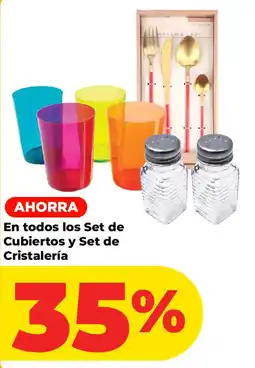 HEB Set de Cubiertos y Set de Cristalería oferta