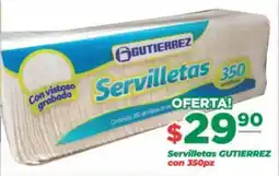 Super Gutiérrez Servilletas Gutierrez oferta