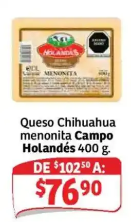 Soriana Mercado Holandés Queso Chihuahua menonita Campo oferta