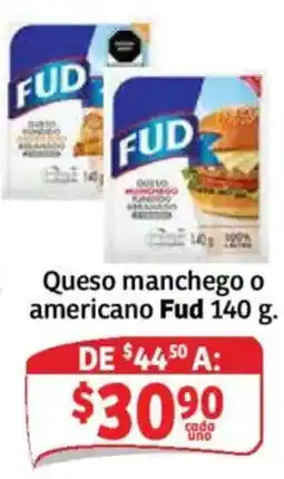 Soriana Mercado Fud queso manchego o americano oferta