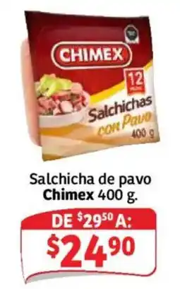 Soriana Mercado Chimex Salchichas con Pavo oferta