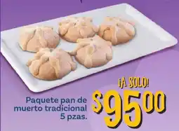 Soriana Mercado Paquete pan de muerto tradicional oferta