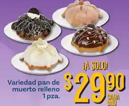 Soriana Mercado Variedad pan de muerto relleno oferta