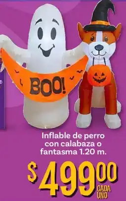 Soriana Mercado Inflable de perro con calabaza o fantasma oferta